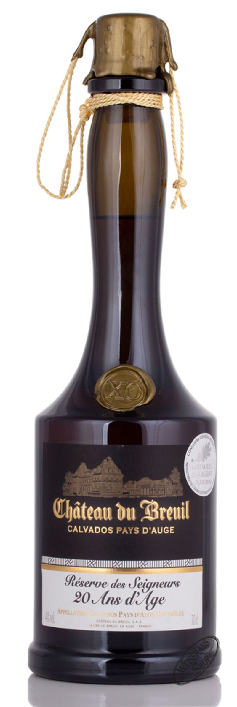 Château du Breuil Reserve des Seigneurs 20 YO XO Calvados 41% vol. 0,70l Château du Breuil Reserve des Seigneurs 20 YO XO Calvados 41% vol. 0,70l