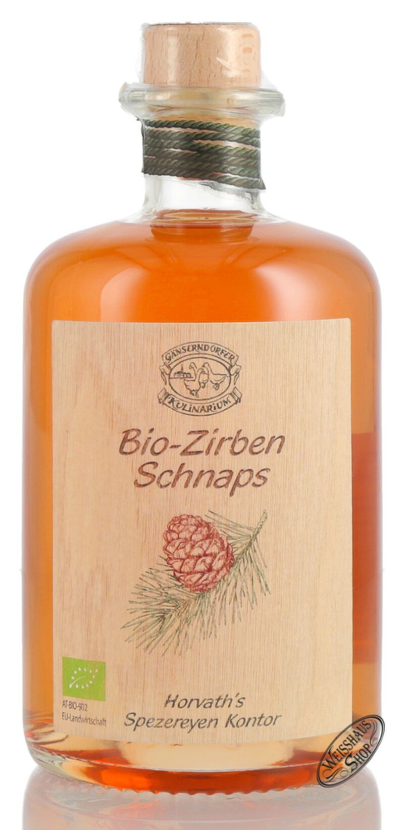 Gänserndorfer Bio-Zirben Schnaps 32% vol. 0,50l