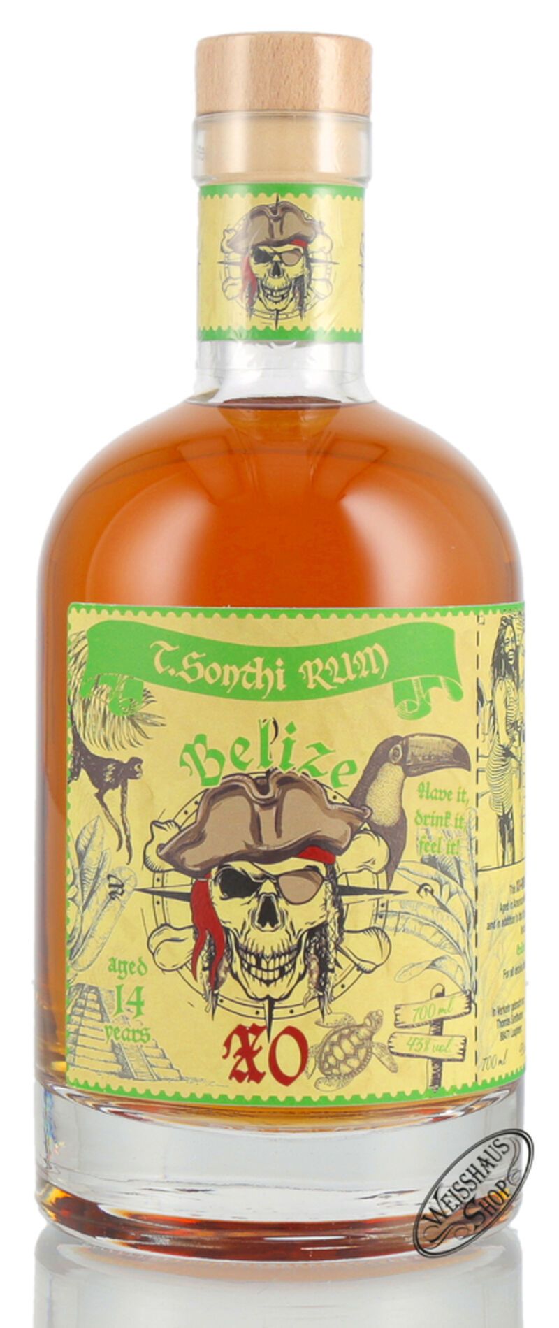 T. Sonthi Belize XO Rum 43% vol. 0,70l T. Sonthi Belize XO Rum 43% vol. 0,70l
