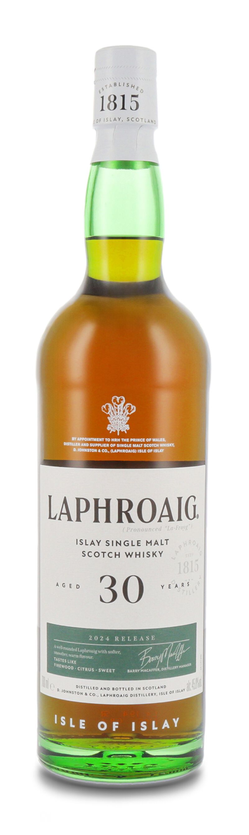 Laphroaig 30 YO Whisky 45,8% vol. 0,70l Laphroaig 30 YO Whisky 45,8% vol. 0,70l