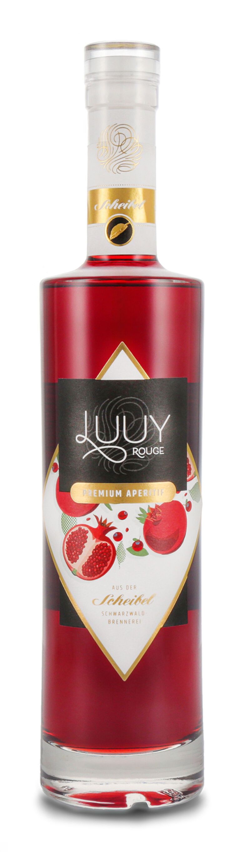 Scheibel Luuy Rouge Premium Aperitif Likör 22% vol. 0,50l Scheibel Luuy Rouge Premium Aperitif Likör 22% vol. 0,50l