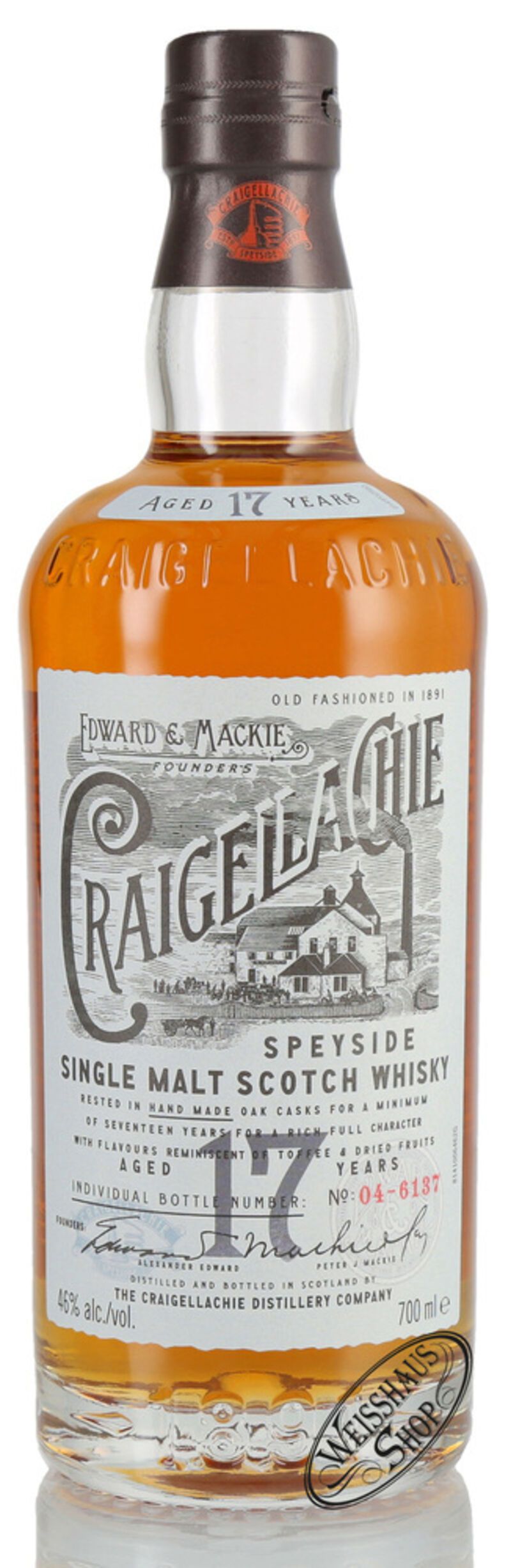 Craigellachie 17 YO Single Malt Whisky 46% vol. 0,70l B-Ware