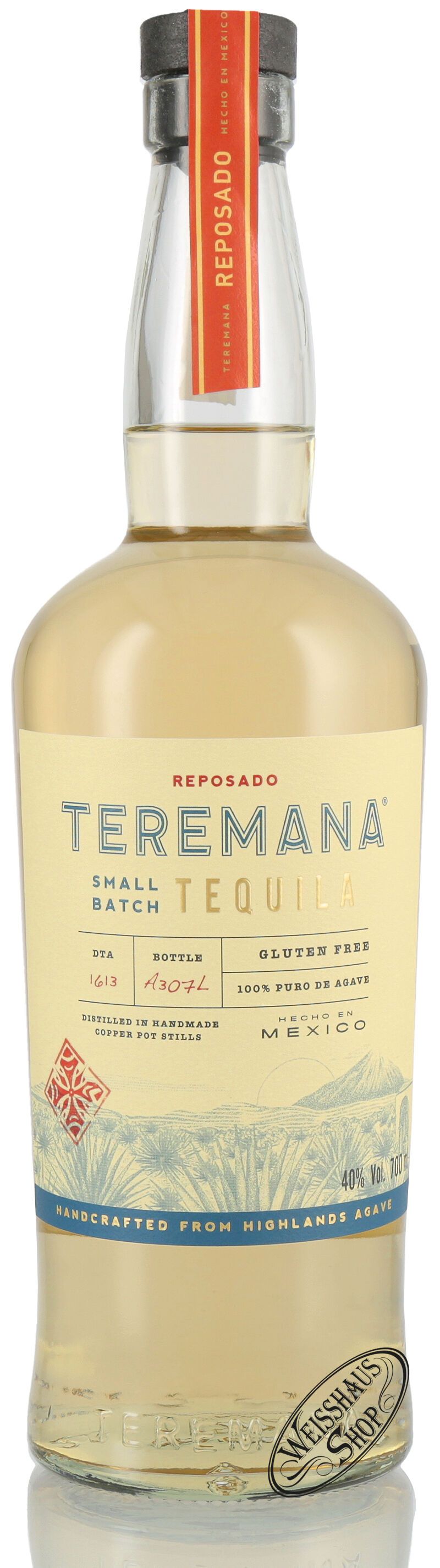Teremana Tequila Reposado 40% vol. 0,70l Teremana Tequila Reposado 40% vol. 0,70l