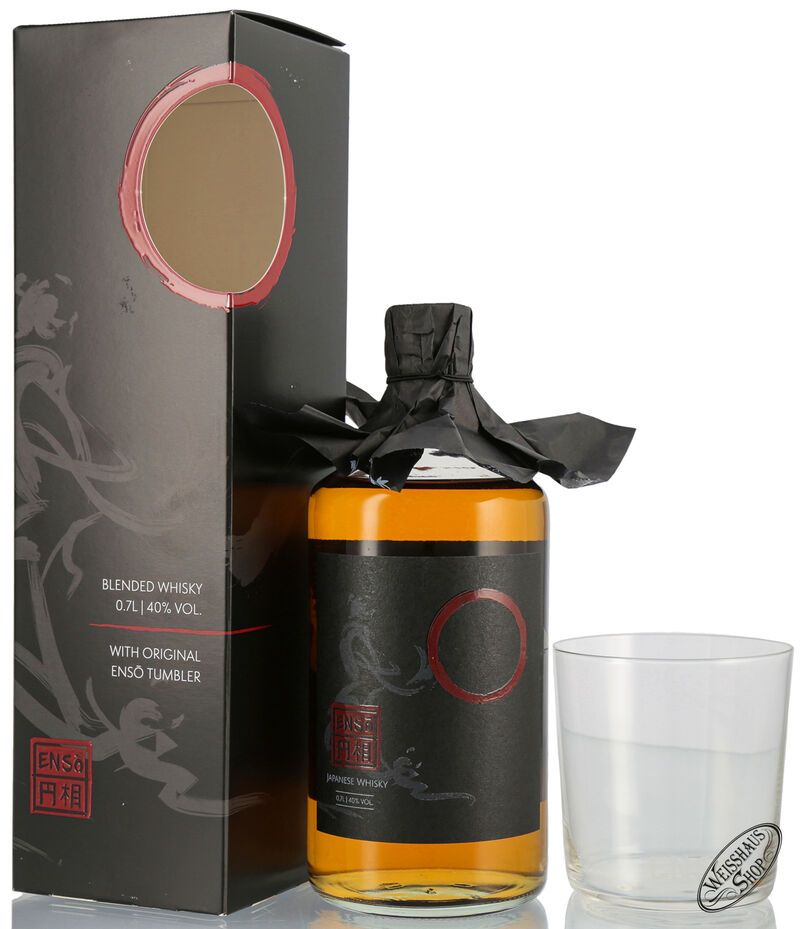 Enso Japanese Blended Whisky Geschenk-Set 40% vol. 0,70l
