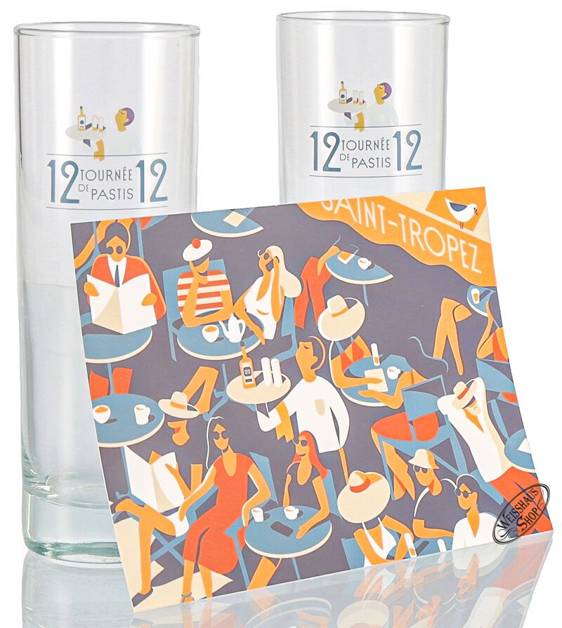 Pastis de Saint Tropez 12/12 "La Caraffe" Geschenk-Set 45% vol. 0,70l