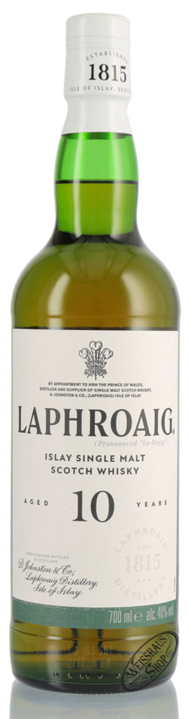 Laphroaig 10 YO Whisky 40% vol. 0,70l B-Ware