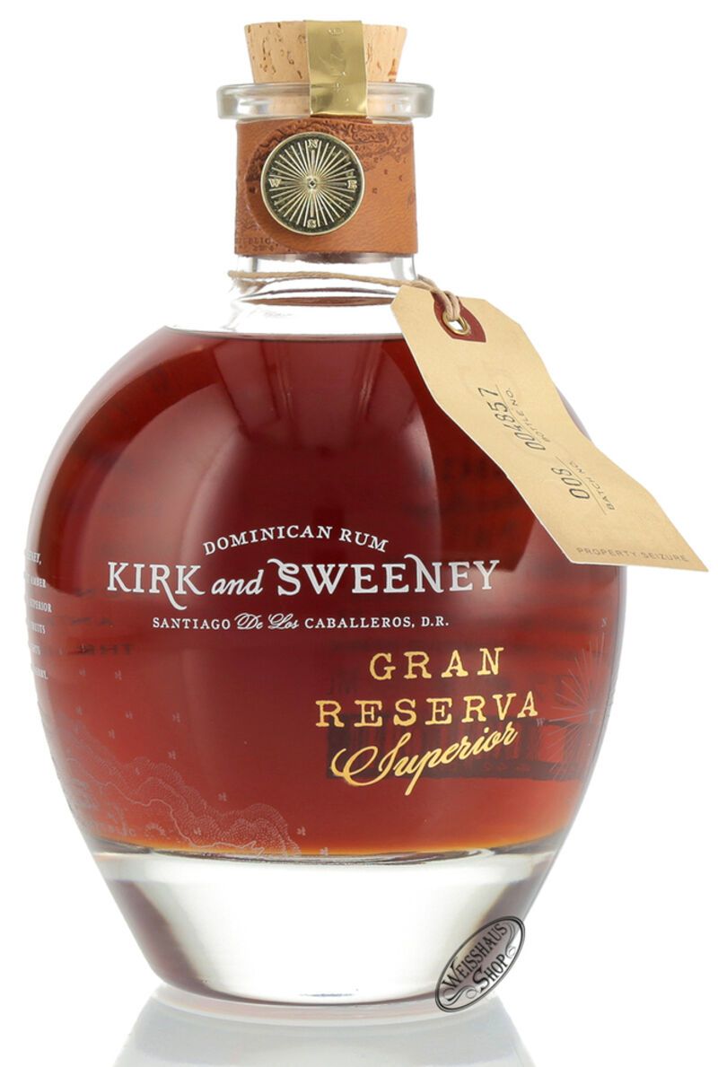 Kirk and Sweeney Gran Reserva Superior Rum 40% vol. 0,70l