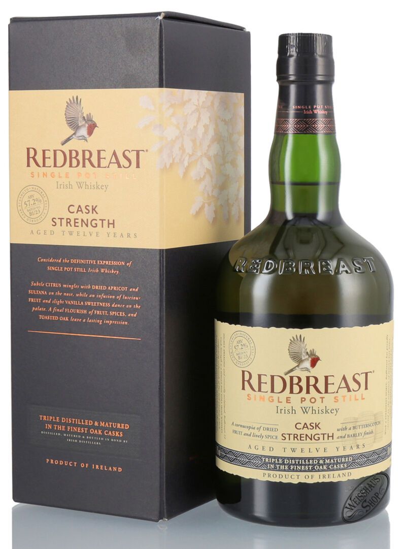Redbreast 12 YO Cask Strength Irish Whiskey 57,2% vol. 0,70l Redbreast 12 YO Cask Strength Irish Whiskey 57,2% vol. 0,70l