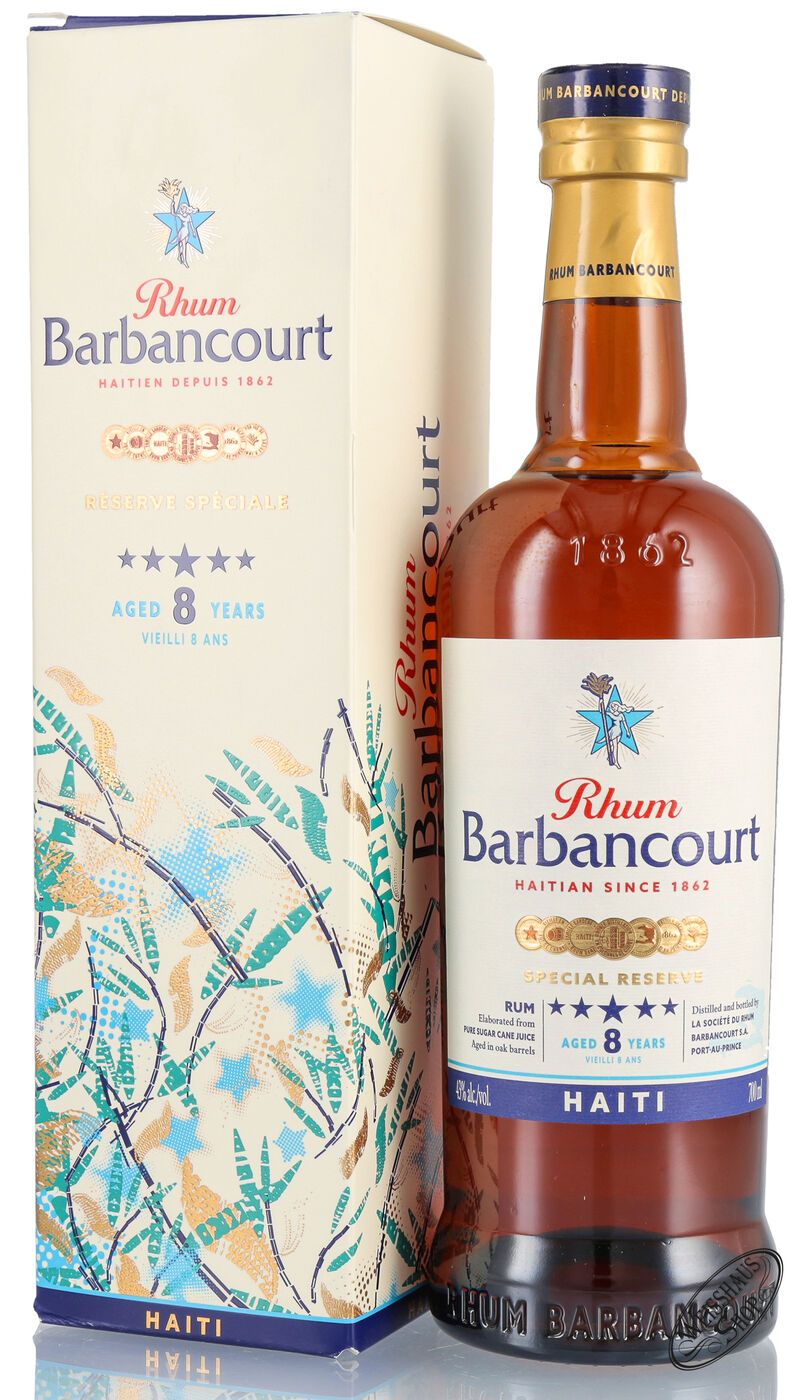 Barbancourt 8 YO Rhum 43% vol. 0,70l Barbancourt 8 YO Rhum 43% vol. 0,70l