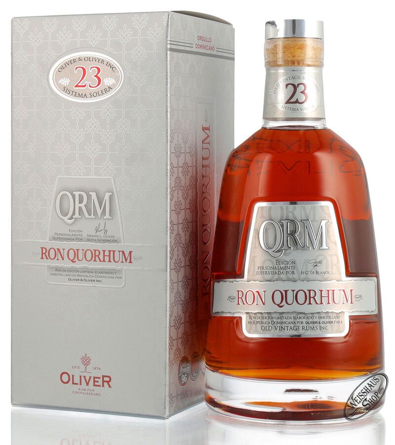 Quorhum QRM 23 Anos Solera 40% vol. 0,70l Quorhum QRM 23 Anos Solera 40% vol. 0,70l