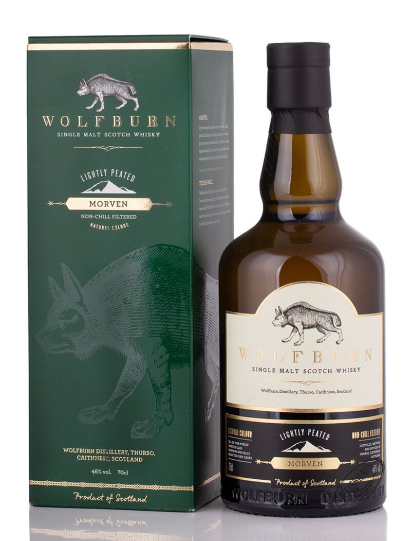 Wolfburn Morven Lightly Peated Whisky 46% vol. 0,70l Wolfburn Morven Lightly Peated Whisky 46% vol. 0,70l