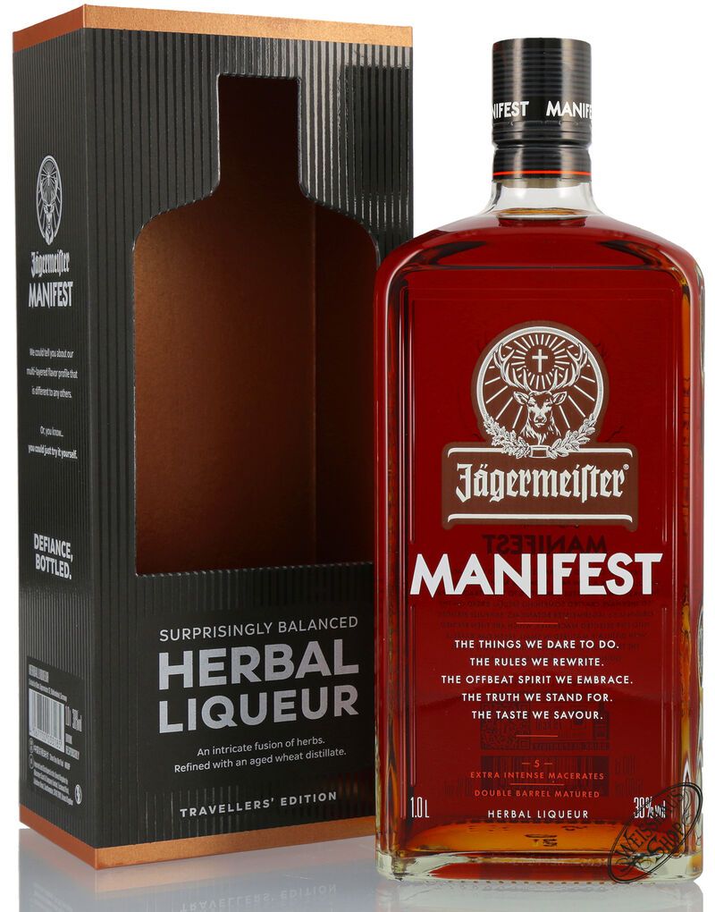 Jägermeister Manifest 38% vol. 1,0l Jägermeister Manifest 38% vol. 1,0l