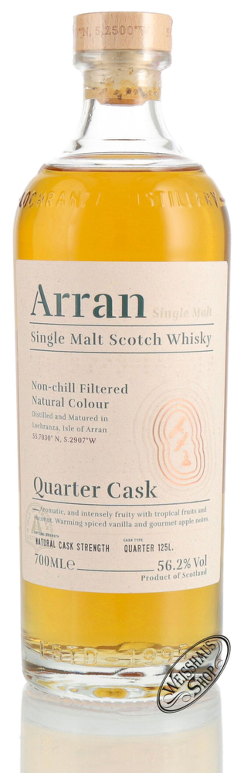 The Arran Quarter Cask The Bothy Whisky 56,2% vol. 0,70l The Arran Quarter Cask The Bothy Whisky 56,2% vol. 0,70l