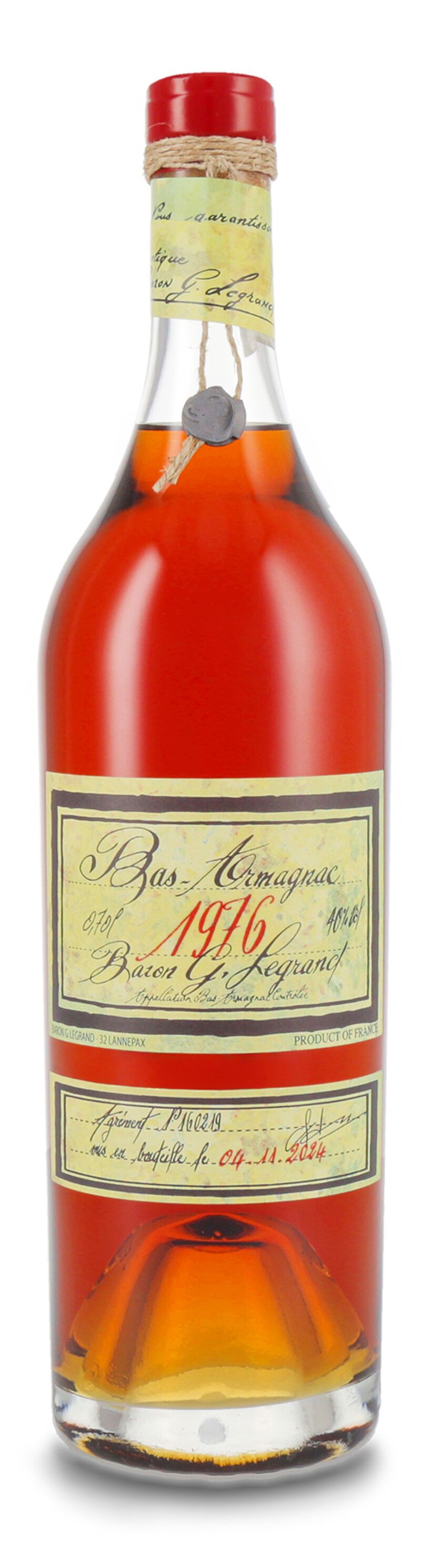 Lhéraud Baron Gaston Legrand 1976 Vieil Armagnac 40% vol. 0,70l Lhéraud Baron Gaston Legrand 1976 Vieil Armagnac 40% vol. 0,70l