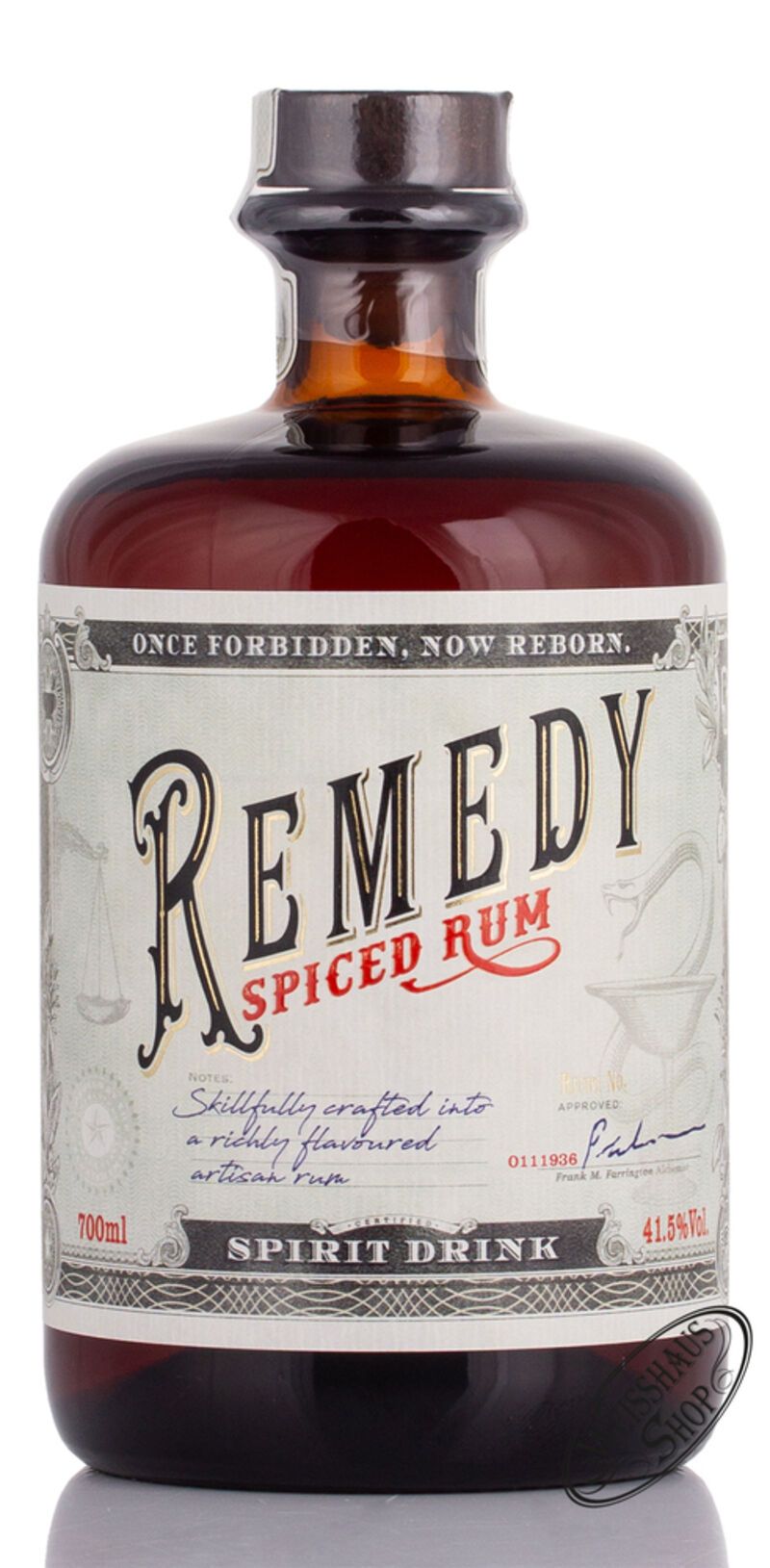 Remedy Spiced Rum 41,5% vol. 0,70l Remedy Spiced Rum 41,5% vol. 0,70l