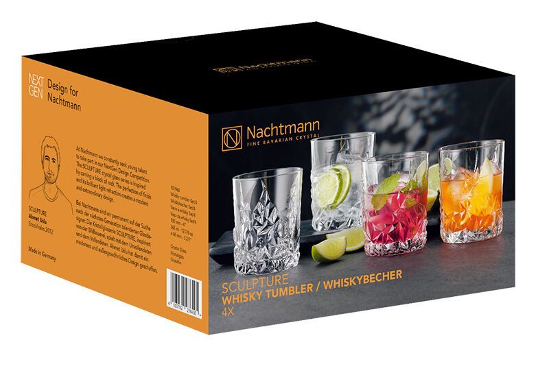 Nachtmann Sculpture Whisky/Rum Tumbler Set 4 Gläser