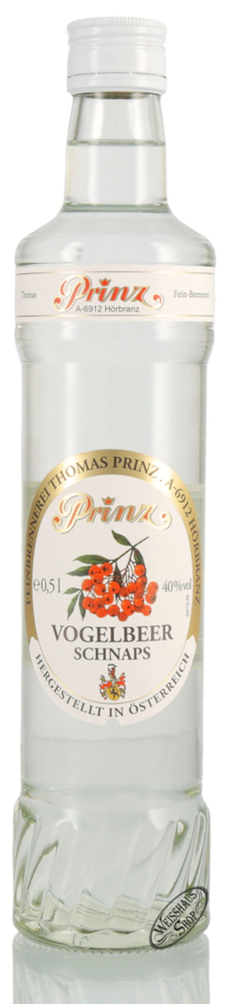 Prinz Vogelbeerschnaps 40% vol. 0,50l