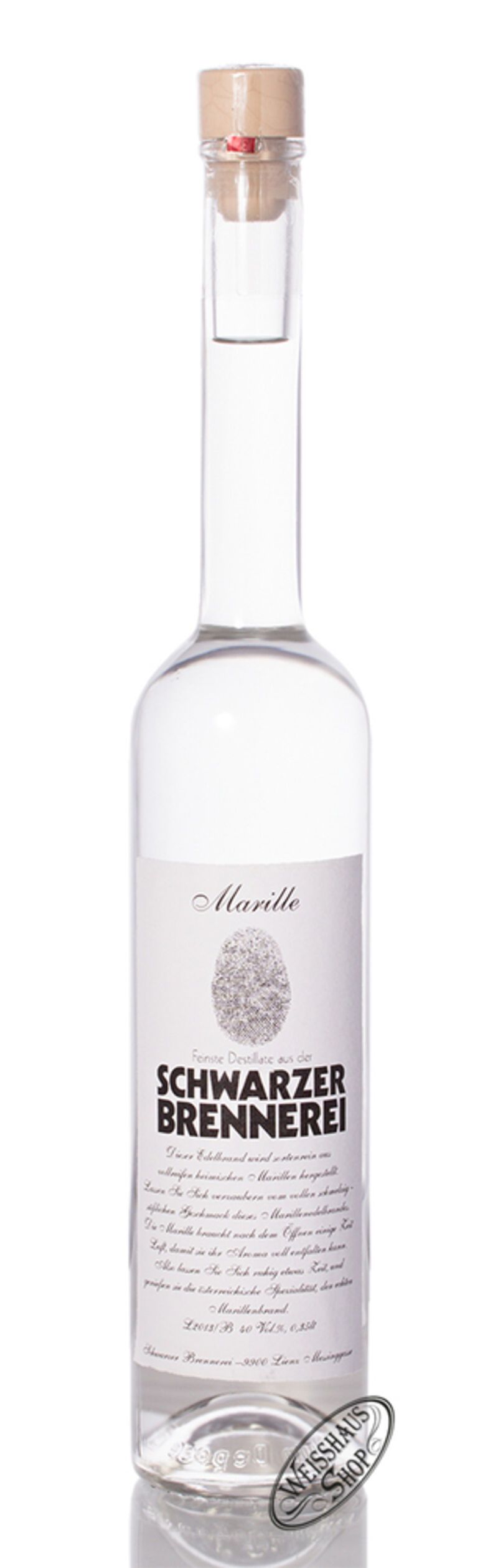 Schwarzer Marillen Edelbrand 40% vol. 0,50l Schwarzer Marillen Edelbrand 40% vol. 0,50l