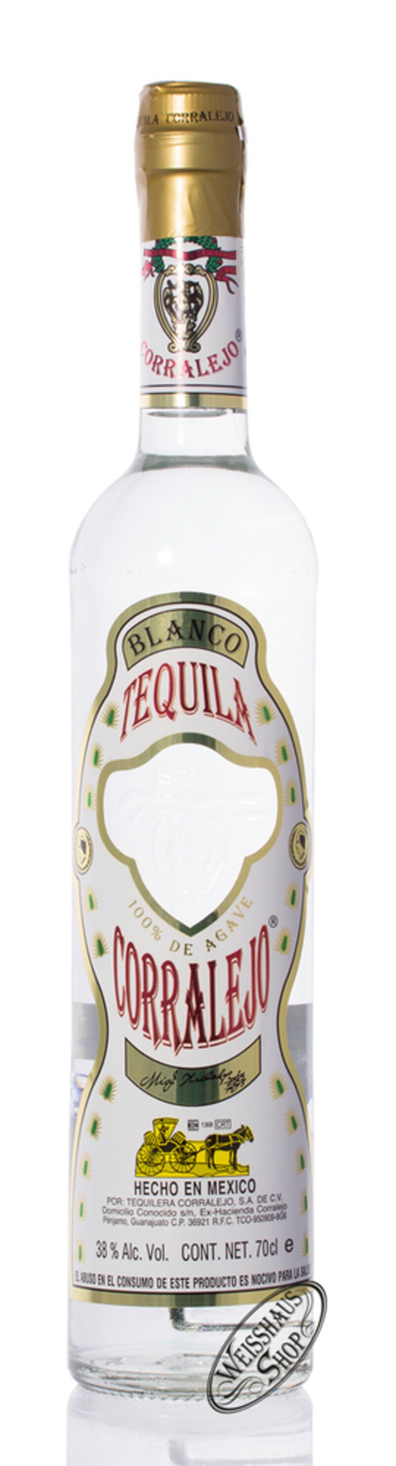 Corralejo Tequila Blanco 38% vol. 0,70l Corralejo Tequila Blanco 38% vol. 0,70l