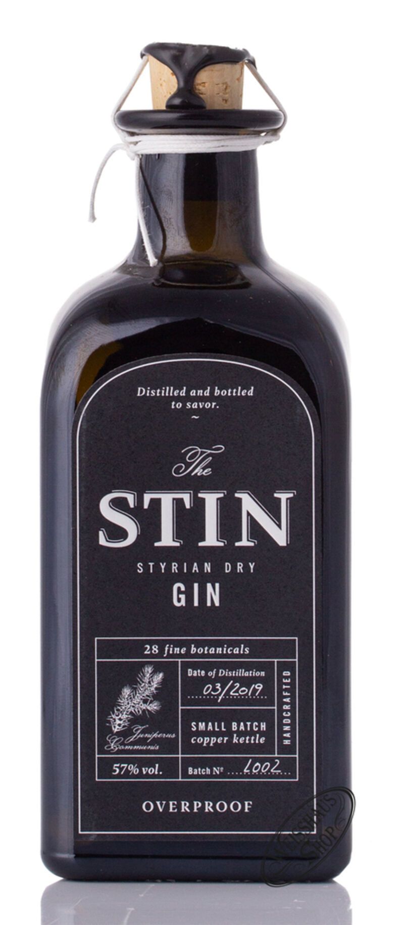 The STIN Styrian Overproof Gin 57% vol. 0,50l The STIN Styrian Overproof Gin 57% vol. 0,50l