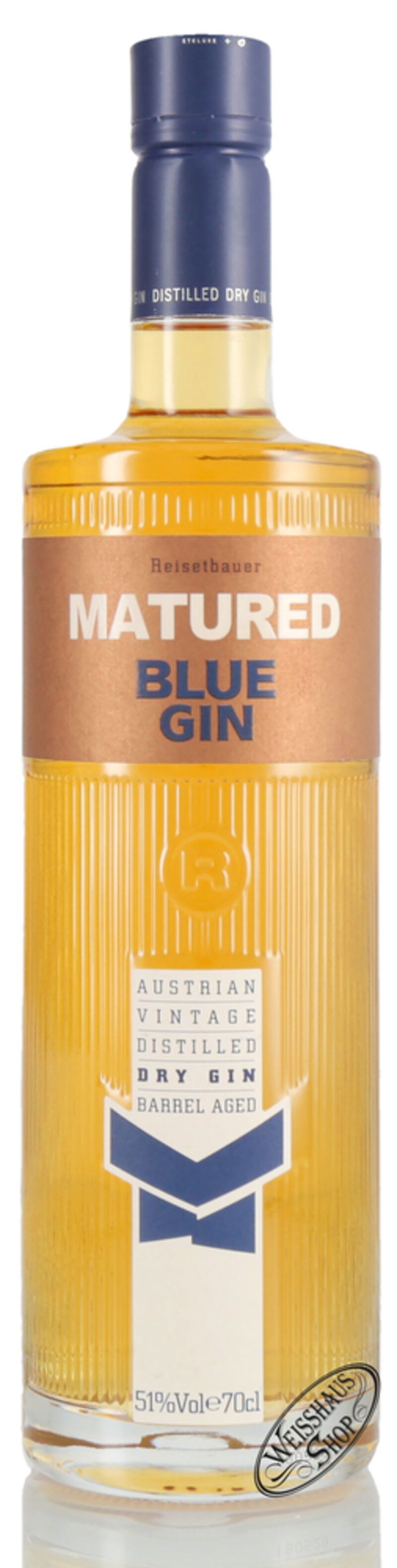Reisetbauer Matured Blue Gin 51% vol. 0,70l