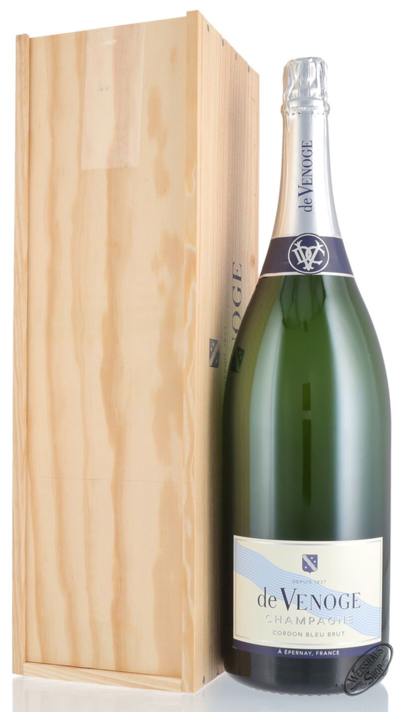 De Venoge Champagner Cordon Bleu Brut 12% vol. 9,0l Salmanazar De Venoge Champagner Cordon Bleu Brut 12% vol. 9,0l Salmanazar