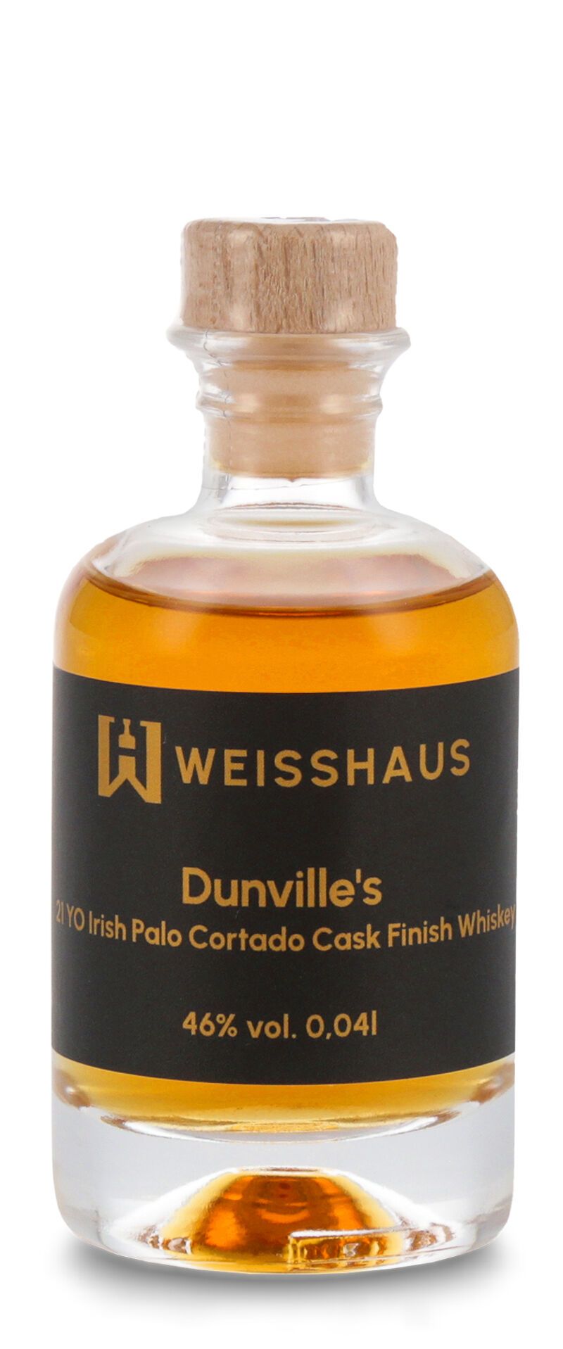 Dunville's 21 YO Irish Palo Cortado Cask Finish Whiskey 46% vol. 0,04l Weisshaus Samplel