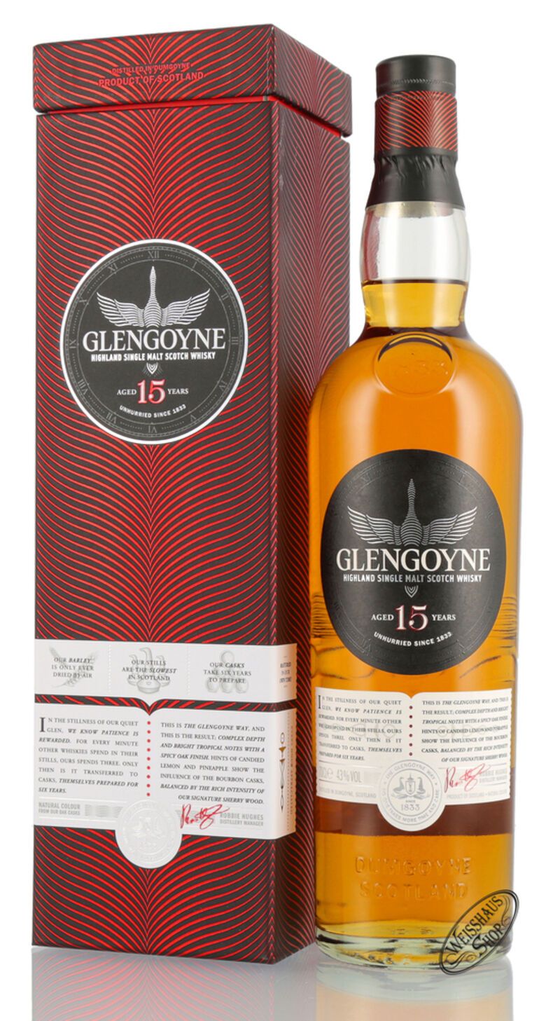 Glengoyne 15 YO Single Malt Whisky 43% vol. 0,70l Glengoyne 15 YO Single Malt Whisky 43% vol. 0,70l