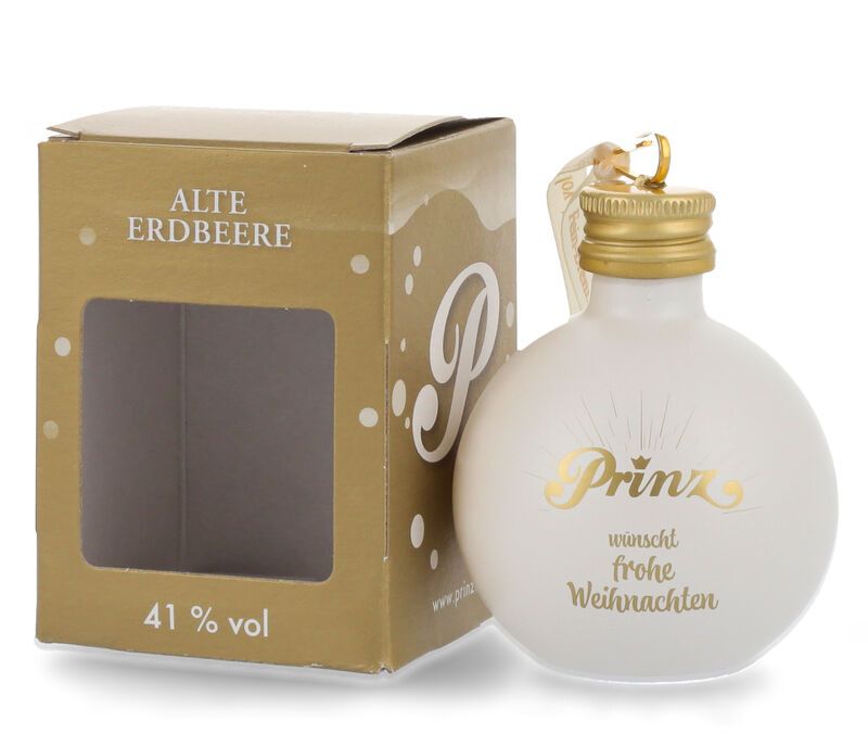 Prinz Christbaumkugel Alte Erdbeere 41% vol. 0,04l Prinz Christbaumkugel Alte Erdbeere 41% vol. 0,04l