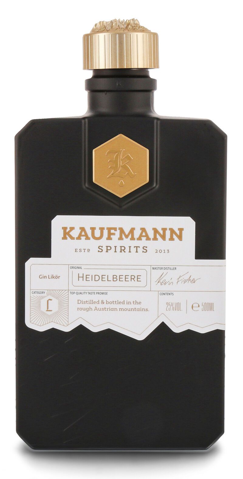 Kaufmann Spirits Heidelbeere Gin Likör 25% vol. 0,50l