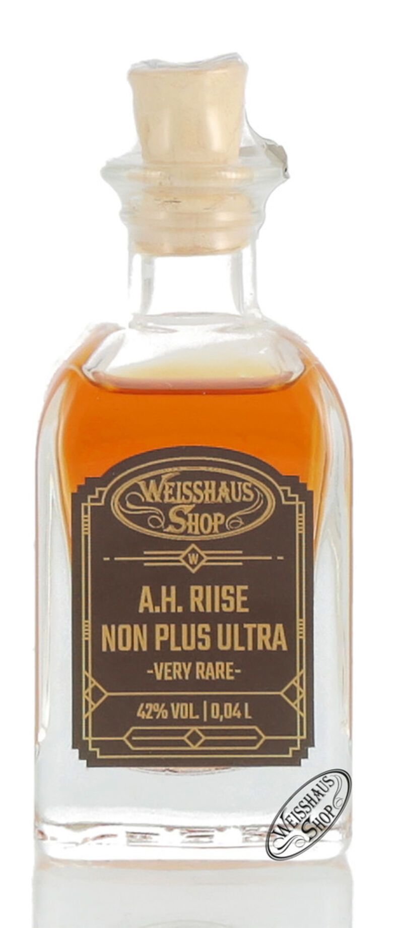 A.H. Riise Non Plus Ultra Very Rare 42% vol. 0,04l Weisshaus Sample A.H. Riise Non Plus Ultra Very Rare 42% vol. 0,04l Weisshaus Sample