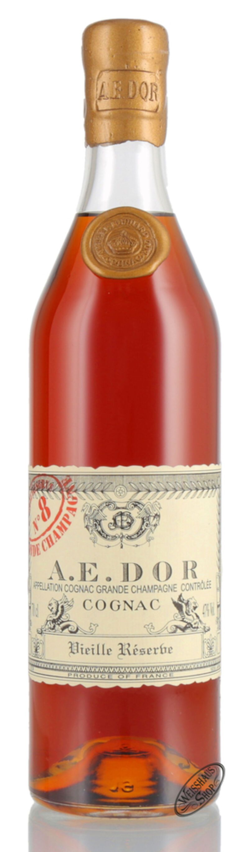 A.E. Dor Cognac Vieille Reserve No. 8 47% vol. 0,70l A.E. Dor Cognac Vieille Reserve No. 8 47% vol. 0,70l