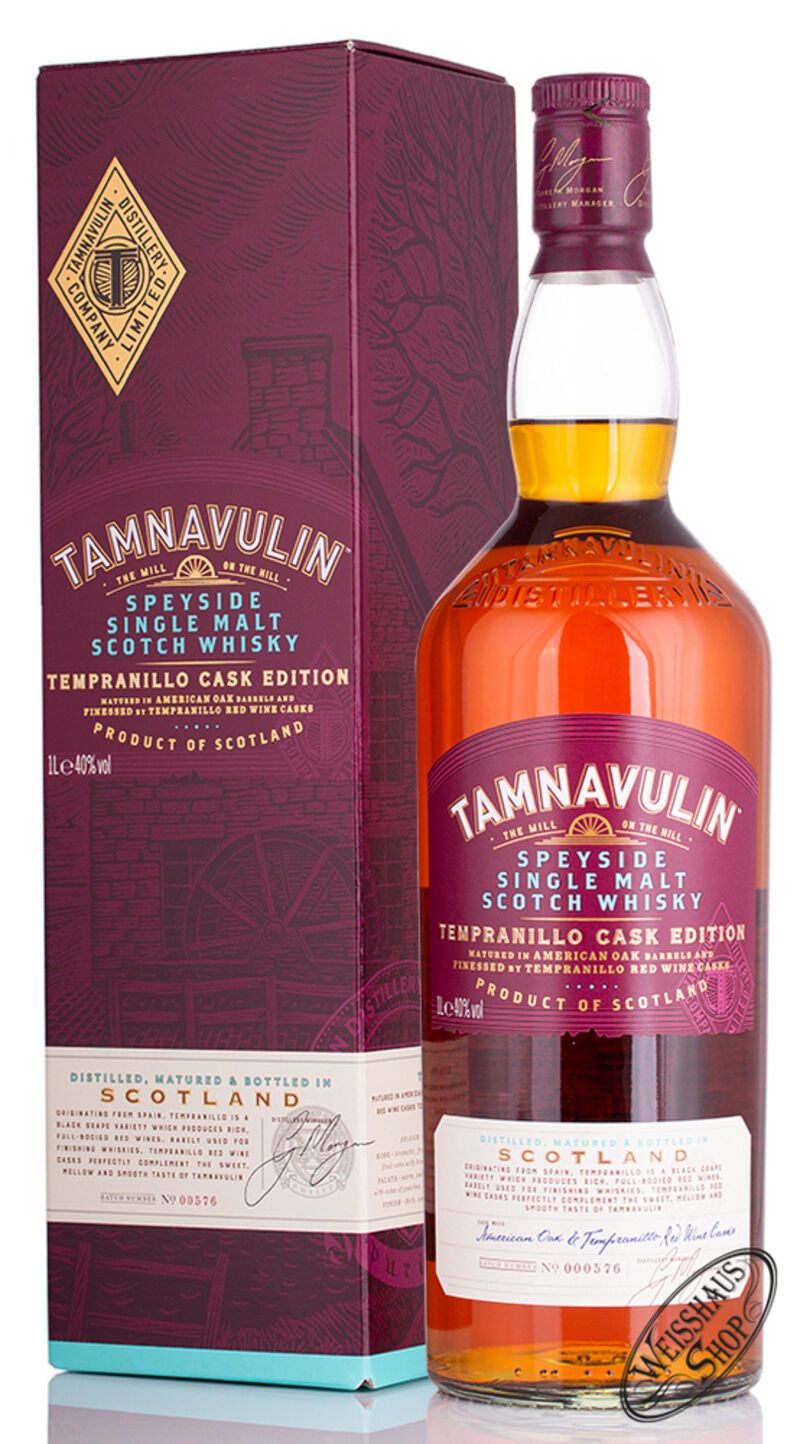Tamnavulin Tempranillo Cask Single Malt Whisky 40% vol. 1,0l Tamnavulin Tempranillo Cask Single Malt Whisky 40% vol. 1,0l