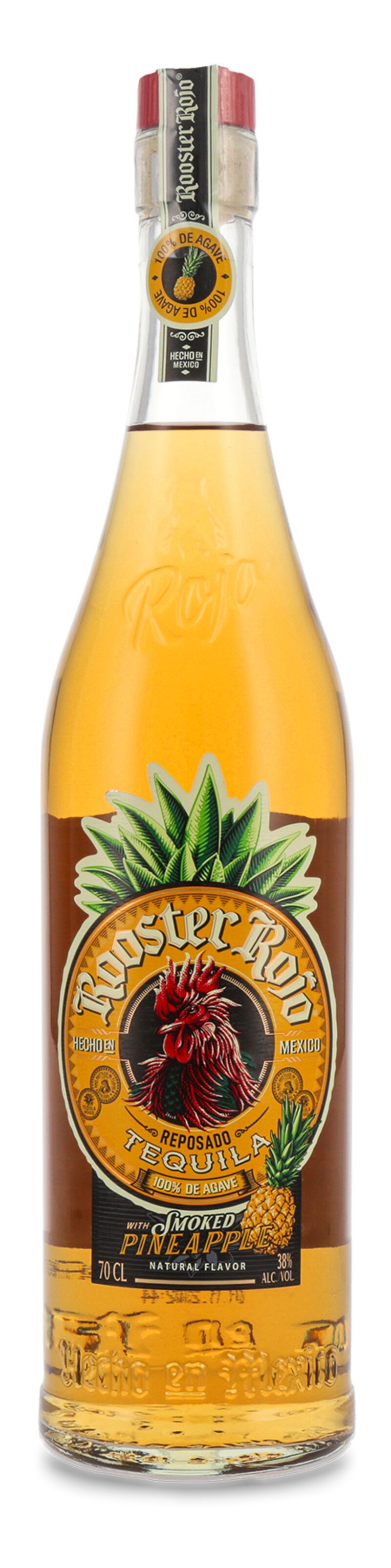 Rooster Rojo Smoked Pineapple Reposado Tequila 38% vol. 0,70l Rooster Rojo Smoked Pineapple Reposado Tequila 38% vol. 0,70l
