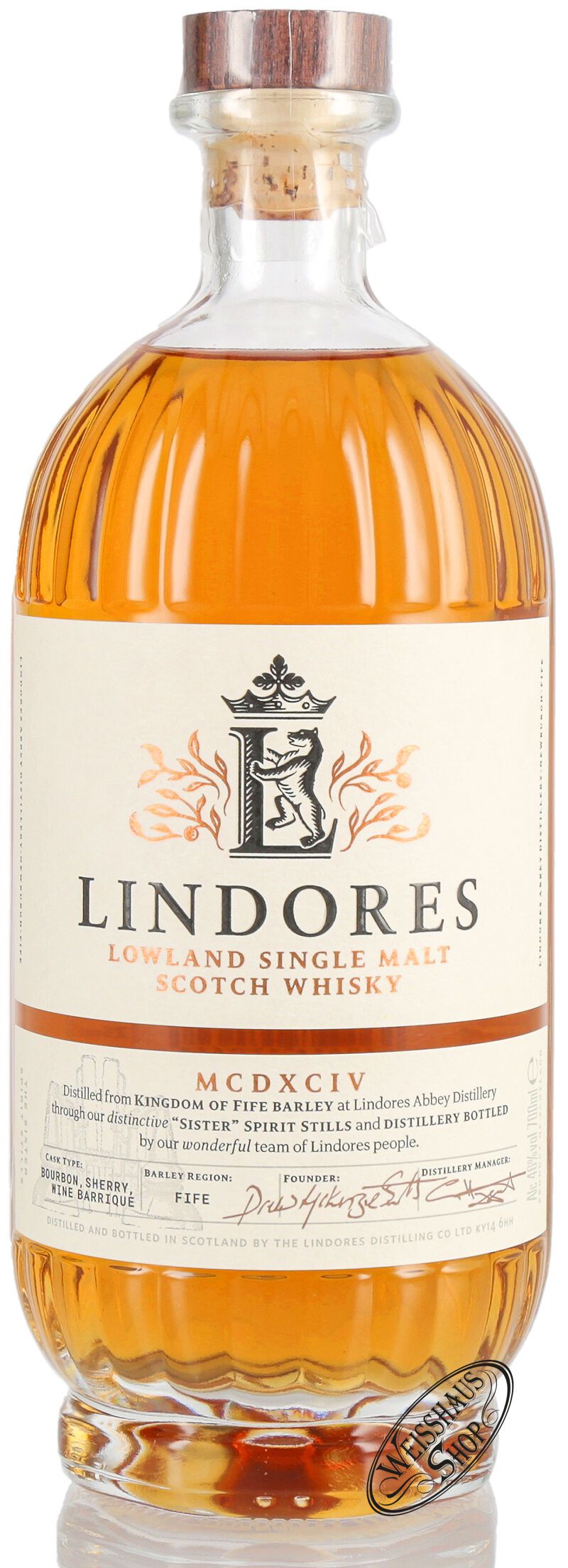 Lindores MCDXCIV Single Malt Scotch Whisky 46% vol. 0,70l Lindores MCDXCIV Single Malt Scotch Whisky 46% vol. 0,70l