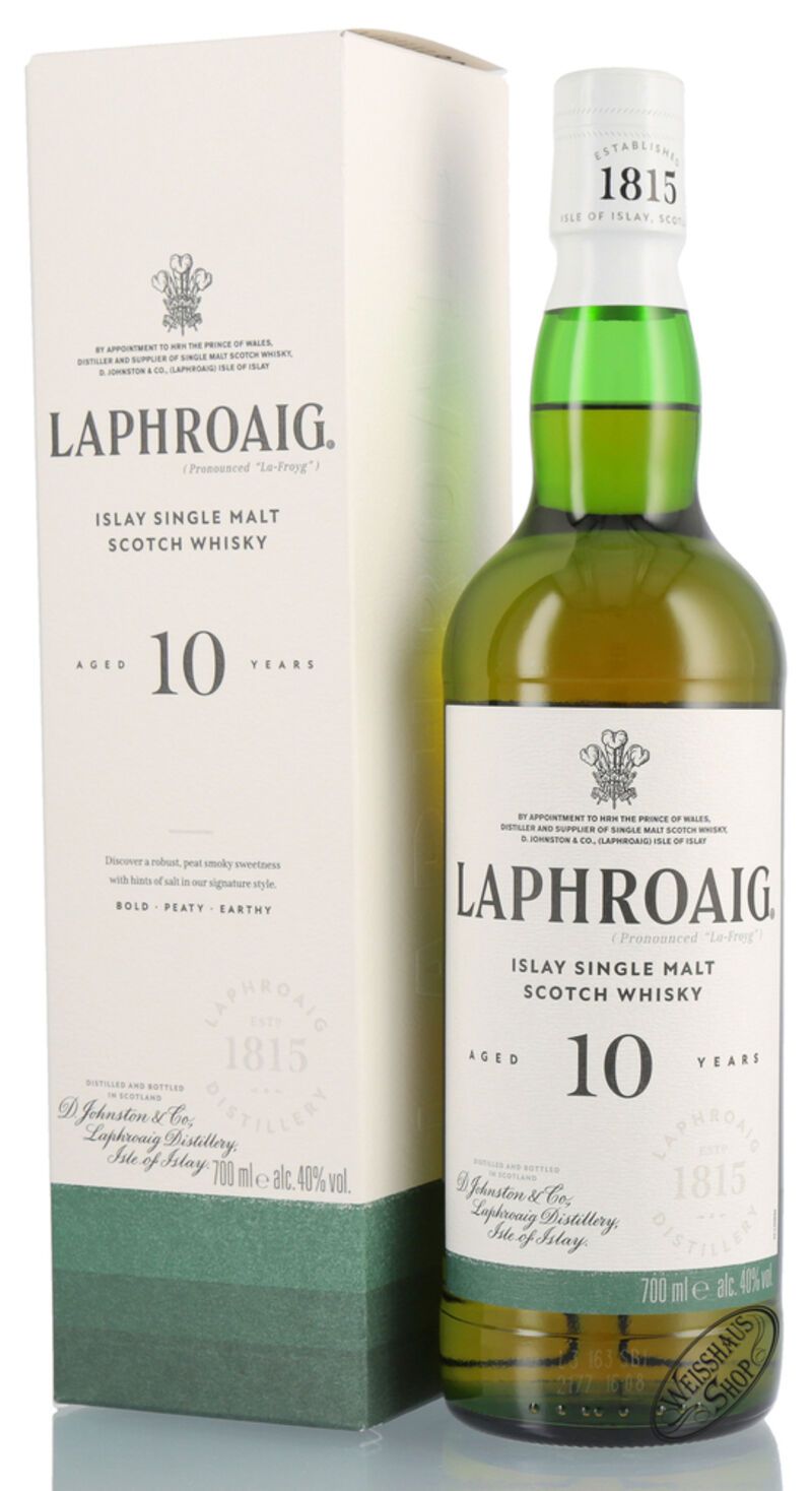 Laphroaig 10 YO Whisky 40% vol. 0,70l B-Ware