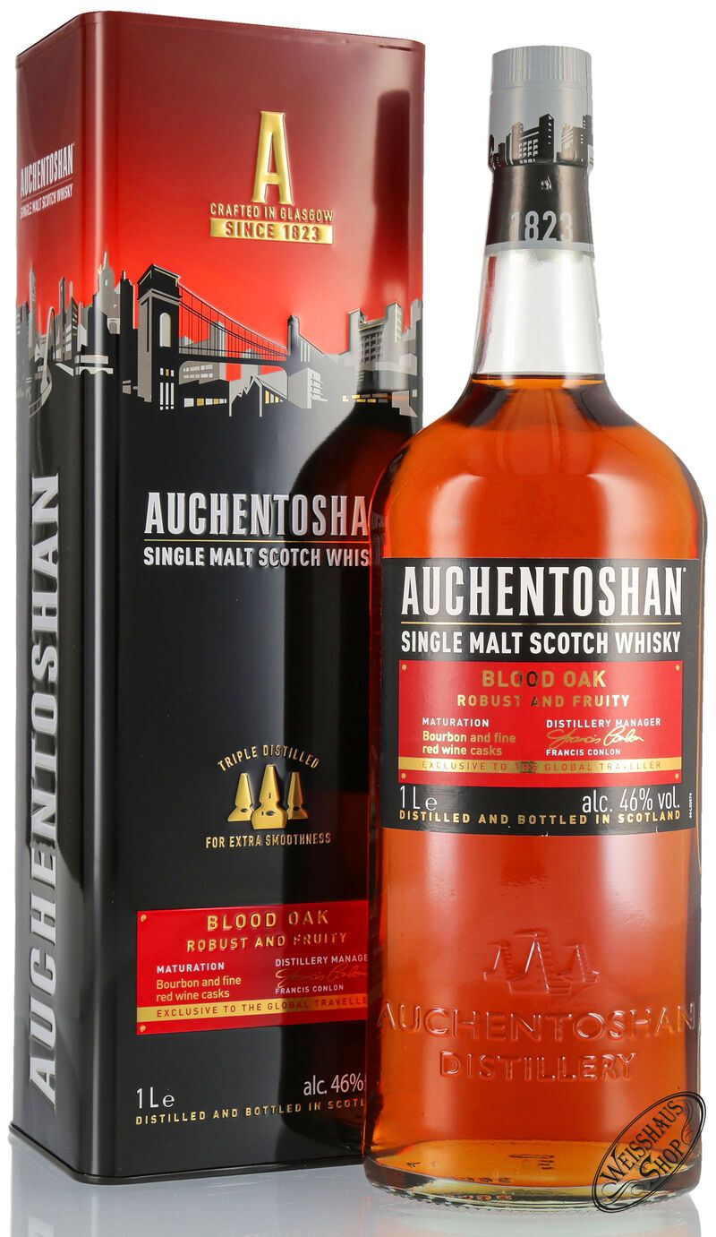 Auchentoshan Blood Oak Whisky 46% vol. 1,0l Auchentoshan Blood Oak Whisky 46% vol. 1,0l