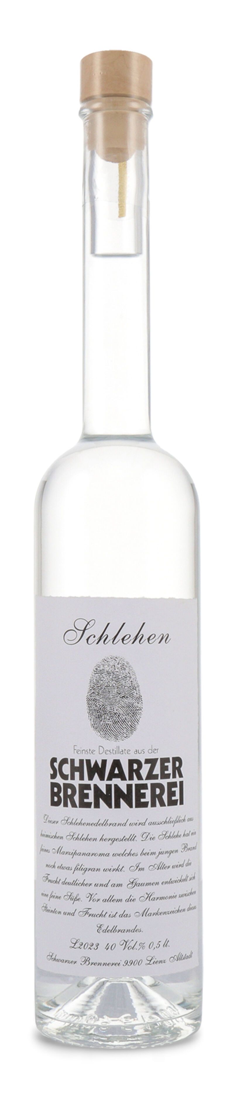 Schwarzer Schlehenbrand 40% vol. 0,50l