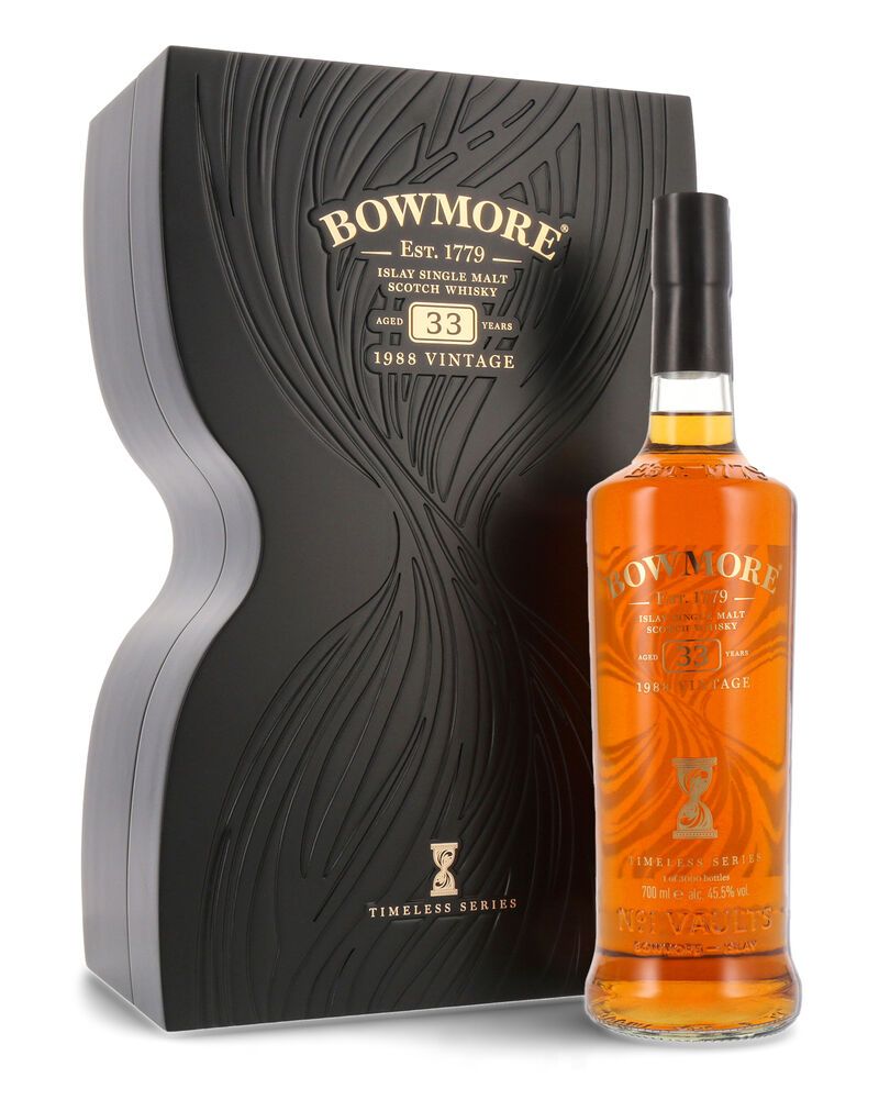 Bowmore 33 YO Timeless Series 2nd Edition Single Malt Scotch Whisky 45,5% vol. 0,70l Bowmore 33 YO Timeless Series 2nd Edition Single Malt Scotch Whisky 45,5% vol. 0,70l