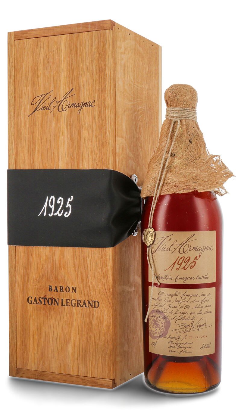 Lhéraud Baron Gaston Legrand 1925 Vieil Armagnac 40% vol. 0,70l Lhéraud Baron Gaston Legrand 1925 Vieil Armagnac 40% vol. 0,70l