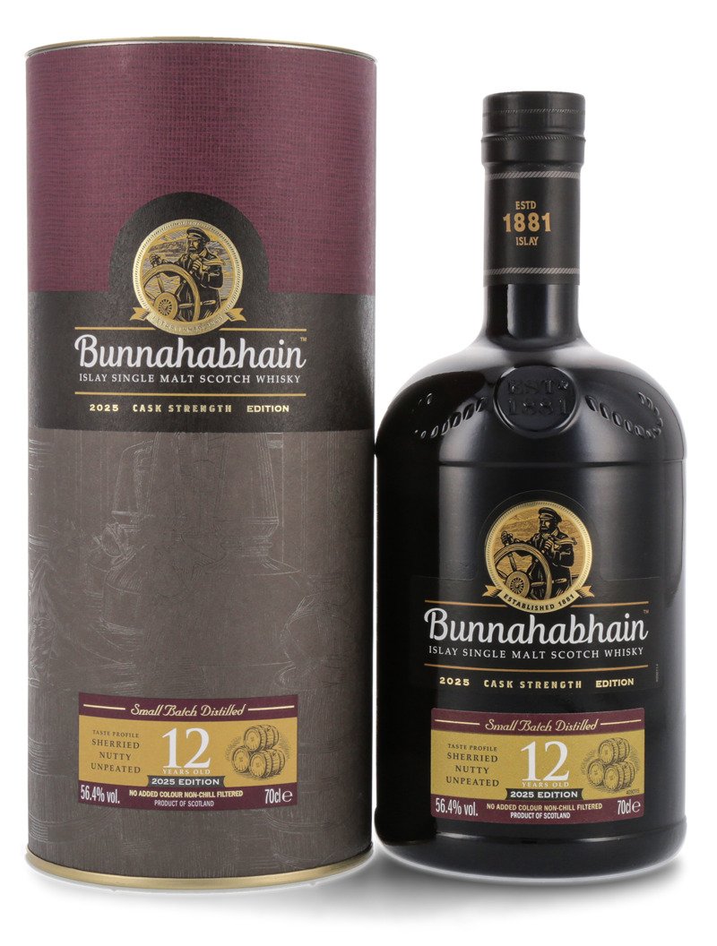 Bunnahabhain 12 YO Cask Strength Edition 2025 Whisky 56,4% vol. 0,70l Bunnahabhain 12 YO Cask Strength Edition 2025 Whisky 56,4% vol. 0,70l