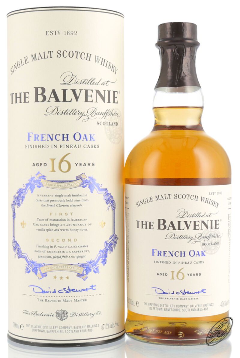 The Balvenie 16 YO French Oak Whisky 47,6% vol. 0,70l