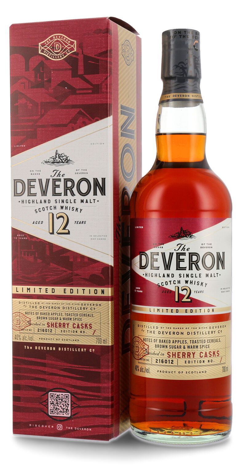 The Deveron 12 YO Sherry Cask Whisky 40% vol. 0,70l The Deveron 12 YO Sherry Cask Whisky 40% vol. 0,70l