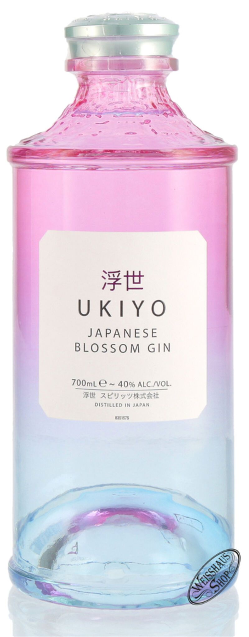 Ukiyo Japanese Blossom Gin 40% vol. 0,70l B-Ware