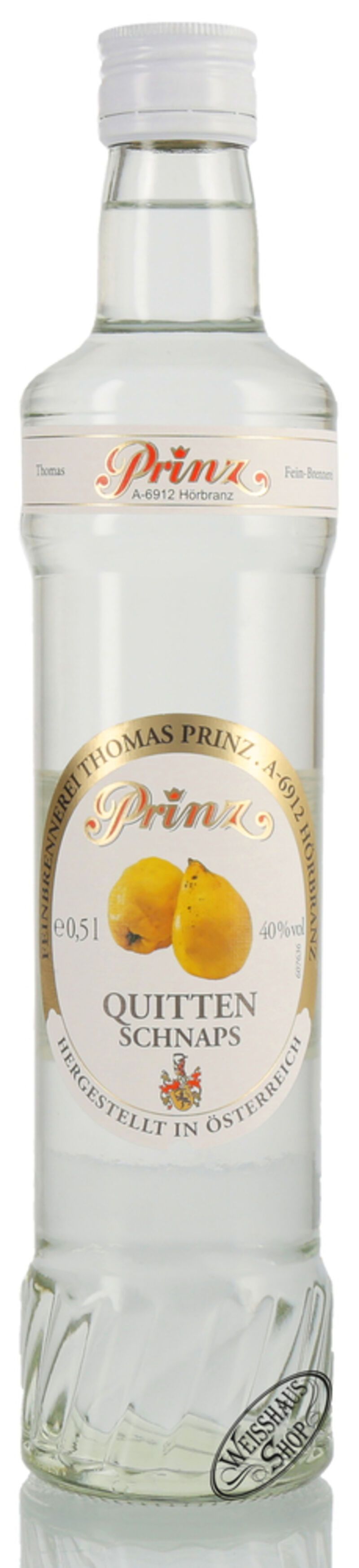 Prinz Quitten Schnaps 40% vol. 0,50l