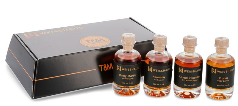 Taste and Match - Cognac-Favoriten 4 x 0,04l Weisshaus Sample Set