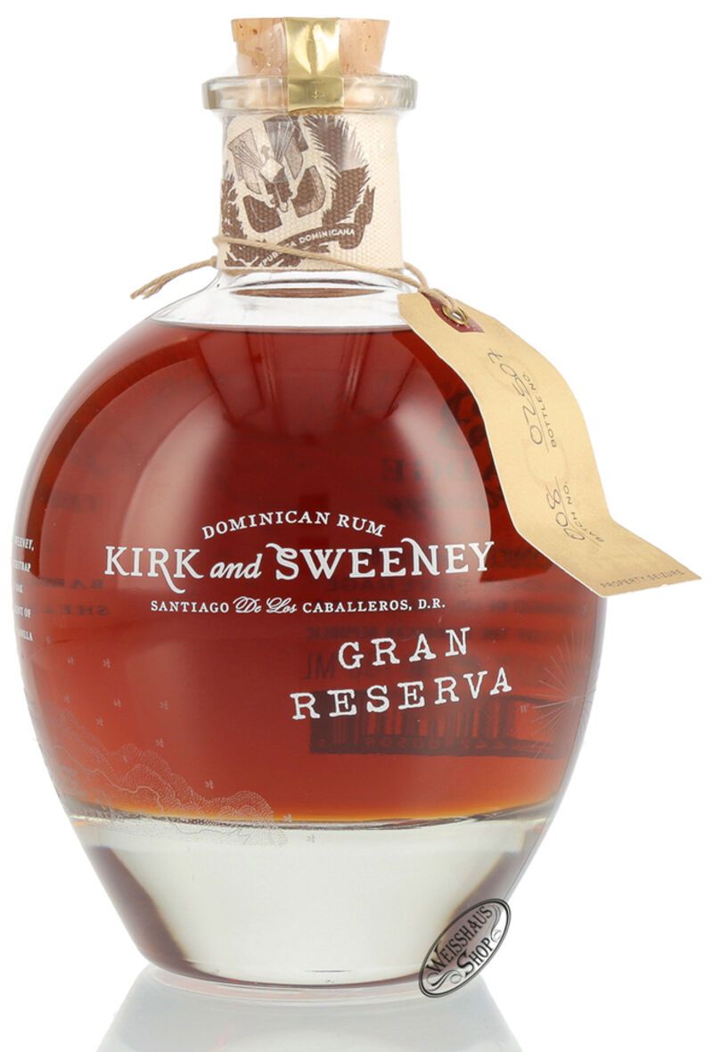 Kirk and Sweeney Gran Reserva Rum 40% vol. 0,70l Kirk and Sweeney Gran Reserva Rum 40% vol. 0,70l