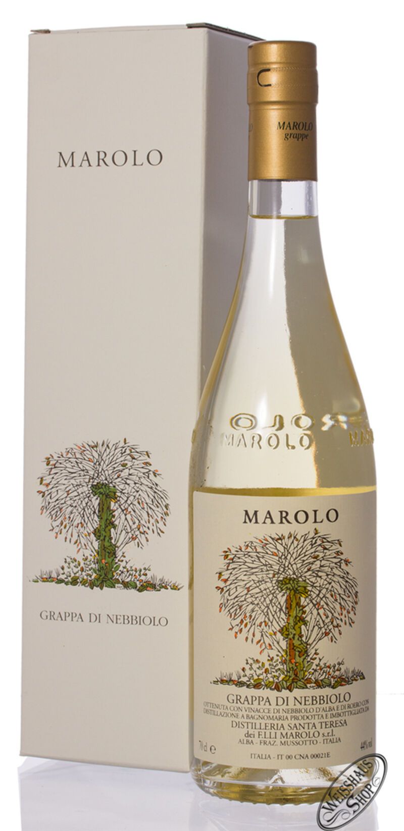 Marolo Grappa di Nebbiolo Invecchiato 44% vol. 0,70l Marolo Grappa di Nebbiolo Invecchiato 44% vol. 0,70l
