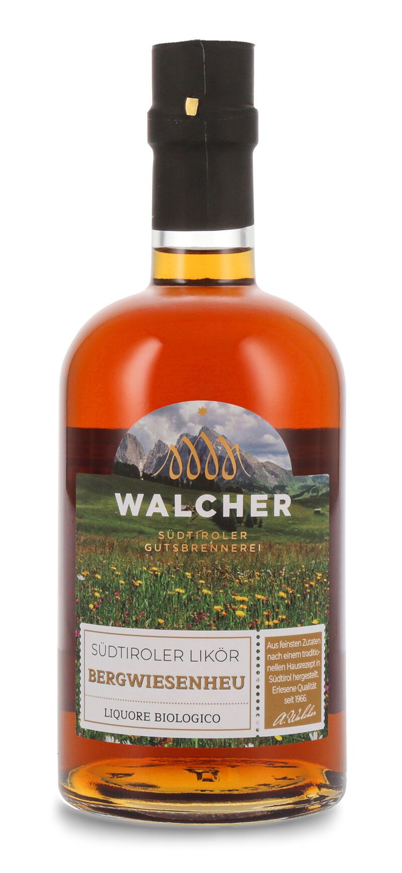 Walcher BIO Bergwiesenheu Likör 30% vol. 0,50l