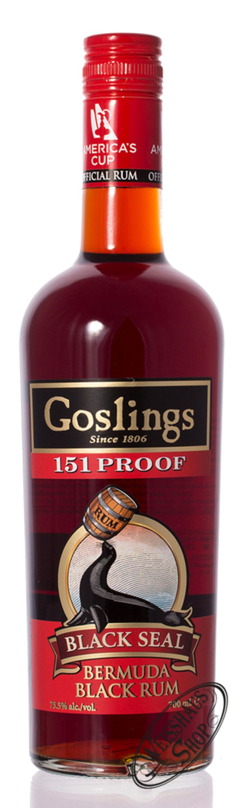 Gosling Black Seal 151 Proof Rum 75,5% vol. 0,70l